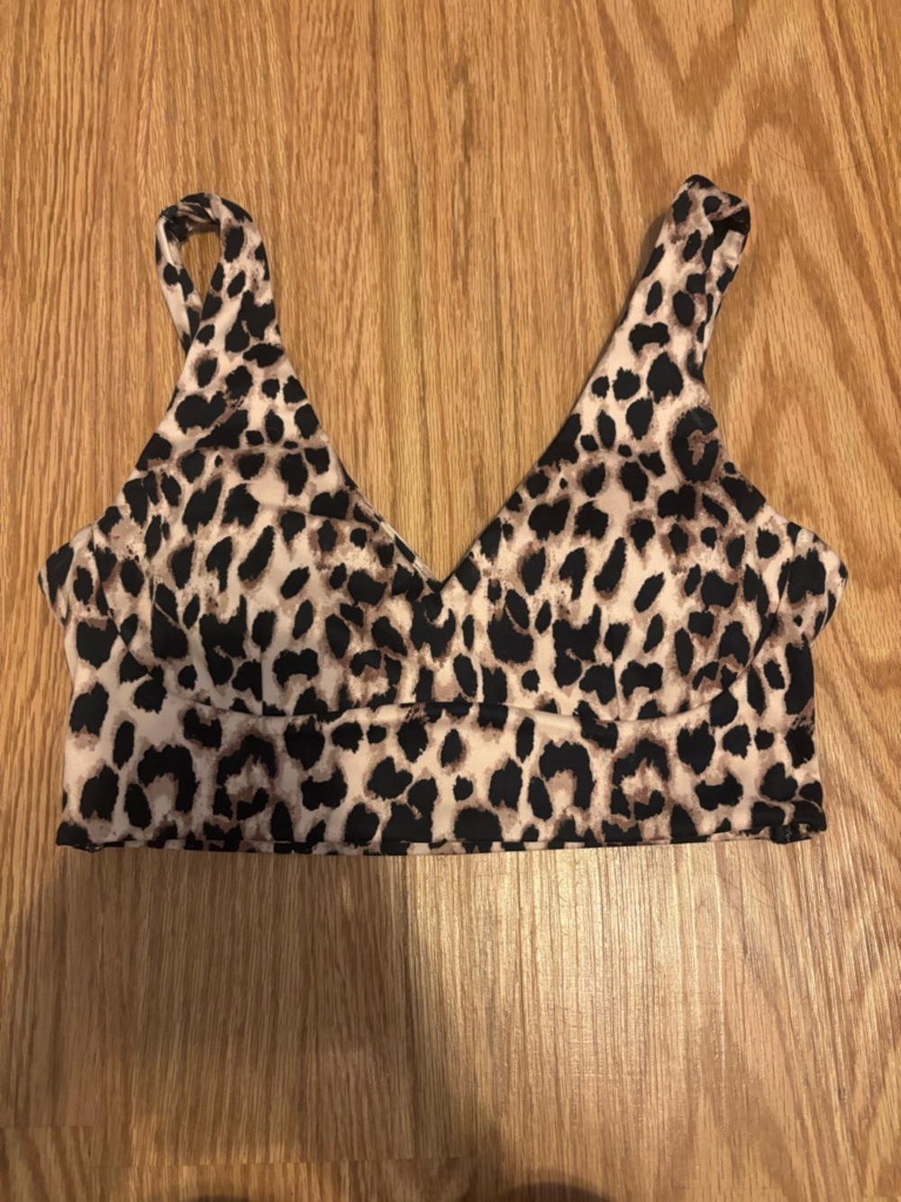 Victoria's Secret Leopard Print Bralette in Black and Tan